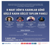 8 MART DÜNYA KADINLAR GÜNÜ GÜÇLÜ KADIN GÜÇLÜ TOPLUM PANELİ