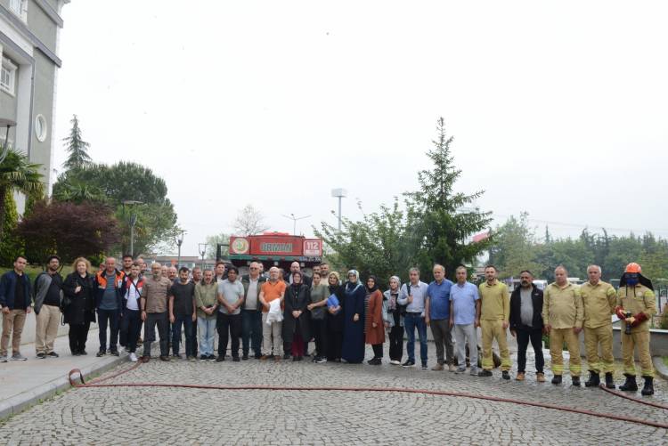 ORMAN YANGINLARIYLA MÜCADELE EĞİTİMİ GERÇEKLEŞTİRİLDİ.