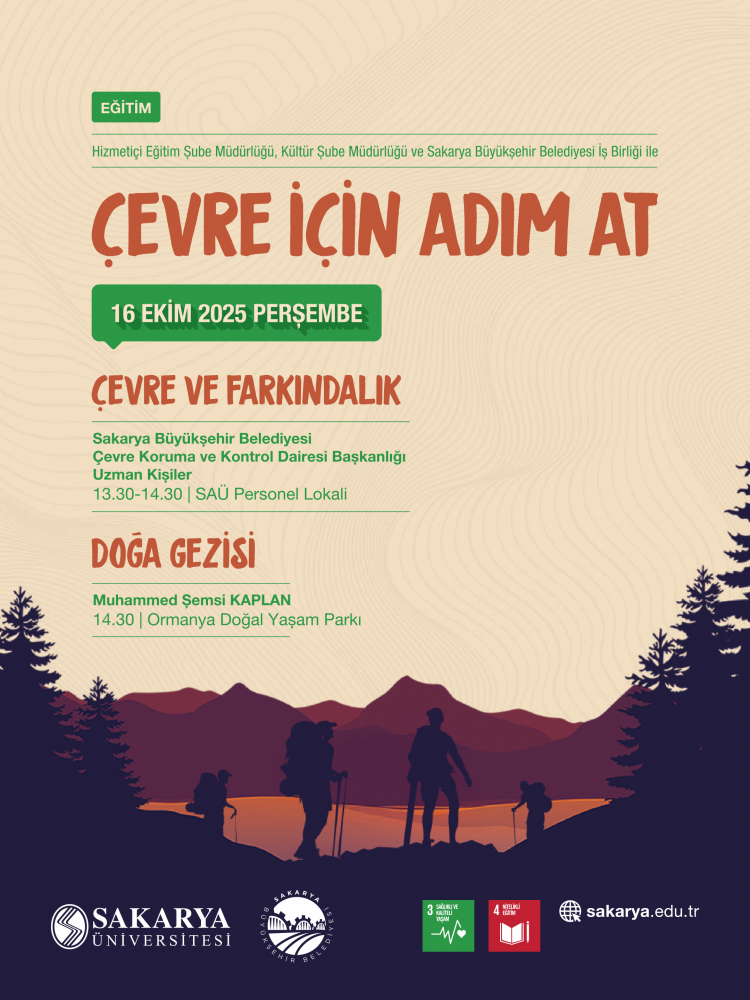 Çevre için adım at etkinliğimiz