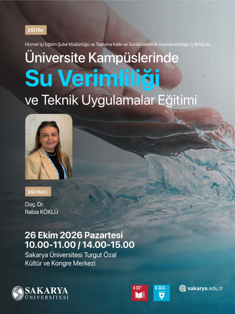 Üniversite Kampüslerinde Su Verimliliği ve Teknik Uygulamalar Eğitimi